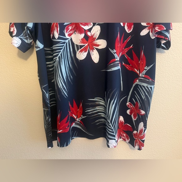 PUMA Men's MATTR Luau Golf Polo Size XXL in Blue/White/Red Floral NWT - Picture 5 of 10